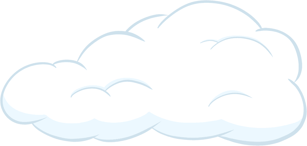 Decorative cloud element